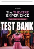 Test Bank For The Theatre Experience, 15th Edition All Chapters - 9781264300914