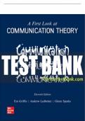 Test Bank For A First Look at Communication Theory, 11th Edition All Chapters - 9781264296101