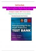 Gould’s Pathophysiology for the Health Professions 5th Edition VanMeter Hubert Test Bank