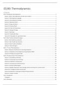 ES190: Dynamics and Thermodynamics Summary Notes