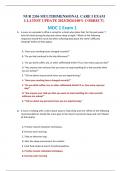 NUR 2356 MULTIDIMENSIONAL CARE I EXAM 1.LATEST UPDATE 2023/2024(100% CORRECT)