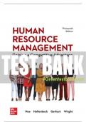 Test Bank For Human Resource Management: Gaining a Competitive Advantage, 13th Edition All Chapters - 9781264188895