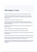 CNA chapter 1-5 quiz Questions & Answers  2023 ( A+ GRADED 100% VERIFIED)