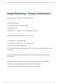 Digital Marketing - Google Certification/115 Questions With Answers