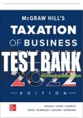Test Bank For McGraw Hill's Taxation of Business Entities 2022 Edition, 13th Edition All Chapters - 9781264369058