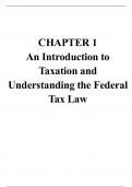 CHAPTER 1 An Introduction to Taxation and Understanding the Federal Tax Law