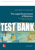 Test Bank For The Legal Environment of Business, A Managerial Approach: Theory to Practice, 4th Edition All Chapters - 9781260247800