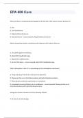 EPA 608 Core exam 2023 with 100% correct answers