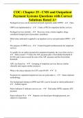 COC: Chapter 25 - CMS and Outpatient Payment Systems Questions with Correct Solutions Rated A+