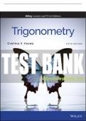 Test Bank For Trigonometry, 5th Edition All Chapters - 9781119742579