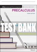 Test Bank For Precalculus, 3rd Edition All Chapters - 9781119339519