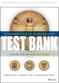 Test Bank For Fundamentals of Biochemistry: Life at the Molecular Level, 5th Edition All Chapters - 9781119423577