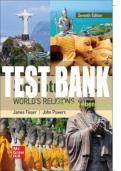 Test Bank For Scriptures of the World's Religions, 7th Edition All Chapters - 9781260837438