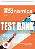 Test Bank For Macroeconomics, 23rd Edition All Chapters - 9781265306991