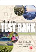 Test Bank For Human Geography, 13th Edition All Chapters - 9781260220643