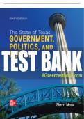 Test Bank For The State of Texas: Government, Politics, and Policy, 6th Edition All Chapters - 9781265522766