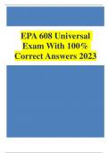 EPA 608 Universal Exam With 100% Correct Answers 2023