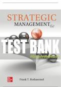 Test Bank For Strategic Management, 6th Edition All Chapters - 9781264124312