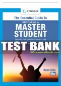 Test Bank For The Essential Guide to Becoming a Master Student: Making the Career Connection - 6th - 2023 All Chapters - 9780357792179