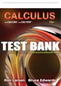 Test Bank For Calculus - 12th - 2023 All Chapters - 9780357749135