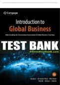 Test Bank For Introduction to Global Business: Understanding the International Environment & Global Business Functions - 3rd - 2023 All Chapters - 9780357717011