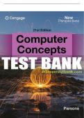 Test Bank For New Perspectives Computer Concepts Comprehensive - 21st - 2023 All Chapters - 9780357674611