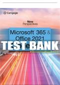 Test Bank For MindTap for New Perspectives Collection, Microsoft® 365® & Office® 2021 - 1st - 2023 All Chapters - 9780357671993