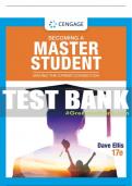 Test Bank For Becoming a Master Student: Making the Career Connection - 17th - 2023 All Chapters - 9780357657232