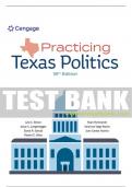 Test Bank For Practicing Texas Politics - 18th - 2022 All Chapters - 9780357505243