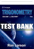 Test Bank For Trigonometry - 11th - 2022 All Chapters - 9780357455210