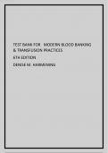 TEST BANK FOR MODERN BLOOD BANKING & TRANSFUSION PRACTICES 6TH EDITION DENISE M. HARMENING