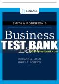 Test Bank For Smith & Roberson's Business Law - 18th - 2023 All Chapters - 9780357364000