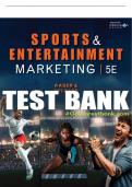 Test Bank For Sports and Entertainment Marketing - 5th - 2022 All Chapters - 9780357124970