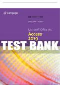 Test Bank For New Perspectives Microsoft® Office 365 & Access 2019 Comprehensive - 1st - 2020 All Chapters - 9780357025758