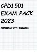 CPD1501 EXAM PACK 2023