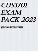 CUS3701 EXAM PACK 2023