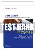 Test Bank For MCSA 70-741 Cert Guide: Networking with Windows Server 2016 1st Edition All Chapters - 9780789757043