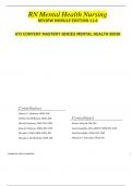 RN Mental Health Nursing REVIEW MODULE EDITION 11.0 ATI CONTENT MASTERY SERIES MENTAL HEALTH BOOK