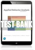 Test Bank For Applied Behavior Analysis 3rd Edition All Chapters - 9780134752556