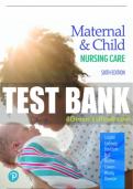 Test Bank For Maternal & Child Nursing Care 6th Edition All Chapters - 9780136860174