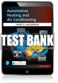 Test Bank For Automotive Heating and Air Conditioning 9th Edition All Chapters - 9780137468713