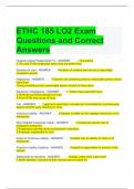 ETHC 185 LO2 Exam Questions and Correct Answers