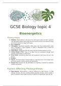 GCSE Biology paper 1 summaries and flashcards (AQA)