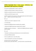 NFHS Soccer Rules 2023 /23 Questions and Answers/Graded A+ 