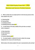 WGU D204 Practice Exam questions and answers} latest 2023 - 2024 100% correct answers