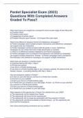 Pardot Specialist Exam (2023) Questions With Completed Answers Graded To Pass!!