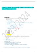 CHEM 120 FINAL EXAM 2023 LATEST UPDATE RATED 100% PASS NEW!!!!!!!!!!!!!