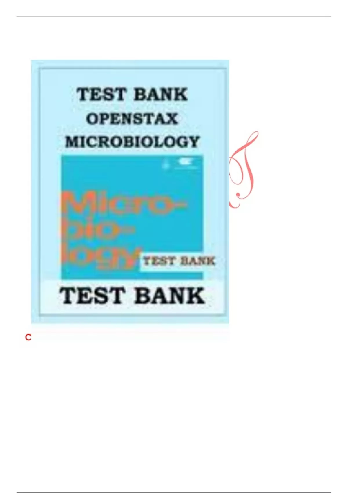 OPENSTAX MICROBIOLOGY TEST BANK OPENSTAX MICROBIOLOGY COVERS ALL ...