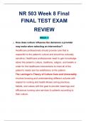 NR 503 / NR503 Week 8 Final FINAL TEST EXAM REVIEW (WEEK 5 to WEEK 8 ) 