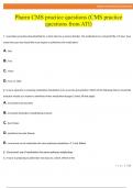 Pharm CMS practice questions (CMS practice questions from ATI)